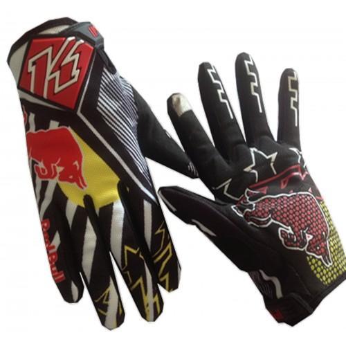 Перчатки кросс KINI Red Bull KTM Black