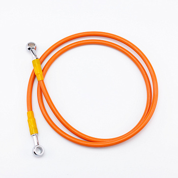 Шланг гидравлический тормозной (армированный) L=1200 d=10мм оранжевый